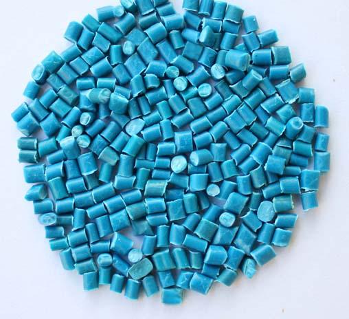 Hạt nhựa tái sinh PP màu xanh dương